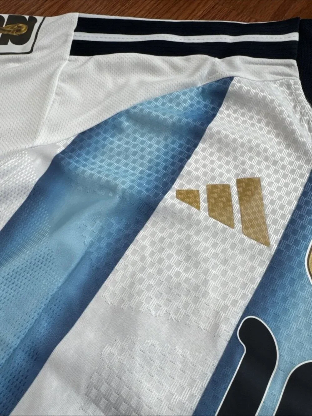 Adult Mens Lionel Messi 2026 World Cup Soccer Jersey Blue White - Picture 4 of 5